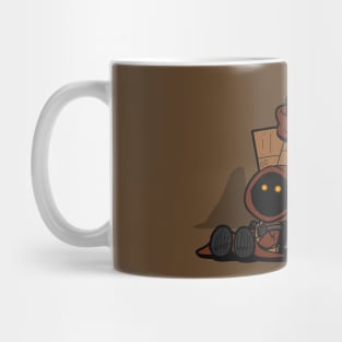 Funny Cute Aliens Scavenger Scifi Cartoon Mug